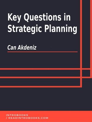 cover image of Key Questions in Strategic Planning